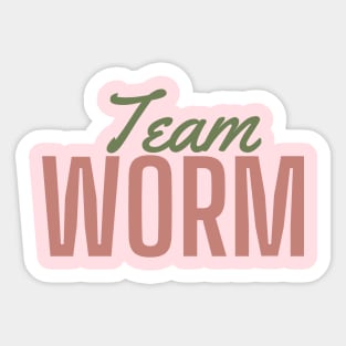 Team Worm Sticker